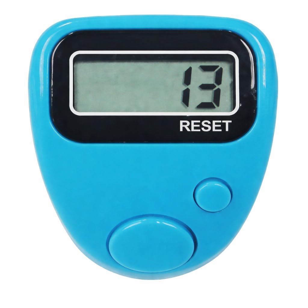 HBD Digital LCD Display Tally Counter Finger Ring, Portable Fitness Activity Tracker with Reset Button, Tasbeeh & Jaap mala for Counting Purpose (Multicolor, 1 Piece)-image-34
