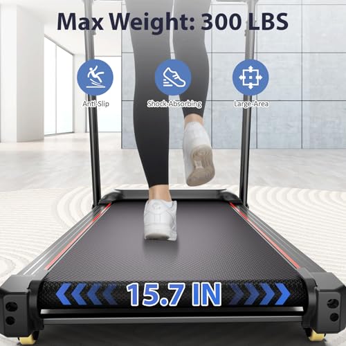 Motorized Folding Treadmill with Incline