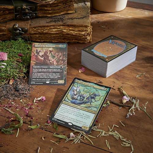 Image of Magic: The Gathering Bloomburrow Commander Deck - Squirreled Away (100-Card Deck, 2-Card Collector Booster Sample Pack + Accessories)