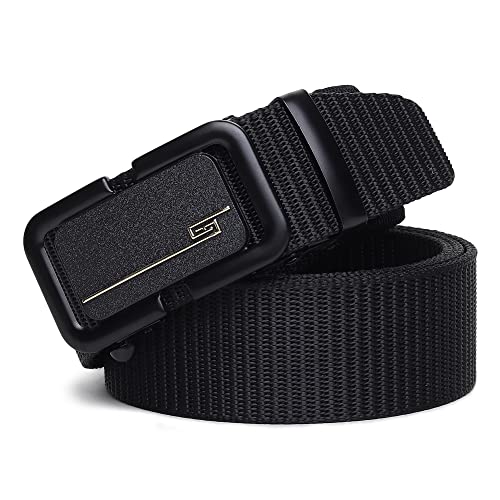 Image of Men's Formal /Causal Automatic Push Lock Nylon Woven Belt Combo Set for Men (OPD-75)