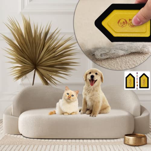Funny Pet Hair Detailer (Pack of 2 with Gift Box) for Dog or Cat Lovers Unique Gift for Pet Owners, yellow, black, Compact - Image 3