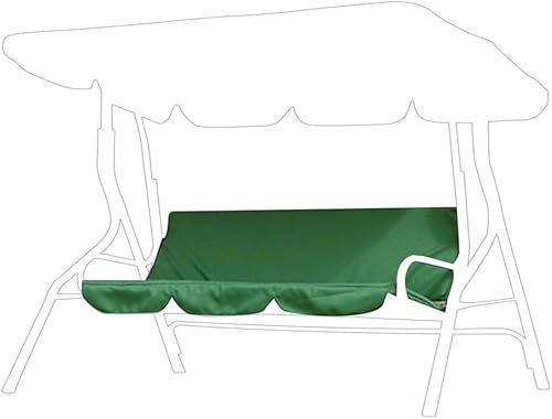 Funda de cojín para columpio de patio, impermeable, para exteriores, cubierta de protección de asiento de hamaca de repuesto para columpio de 3