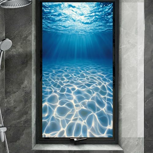 Vinilo decorativo adhesivo con diseño oceánico 70x120 cm miniatura 2