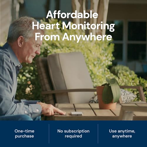 KardiaMobile 1-Kanal-EKG-Herzfrequenzmesser – EKG-Aufzeichnung zu Hause – Erkennt Vorhofflimmern – Sofortige Ergebnisse in 30 Sekunden – Einfach zu verwenden – Funktioniert mit den meisten Smartphones