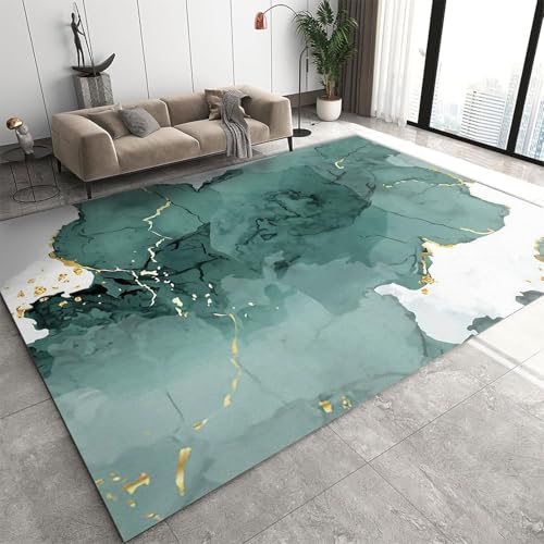Tapis salon lavable rectangulaire à texture géométrique abstraite