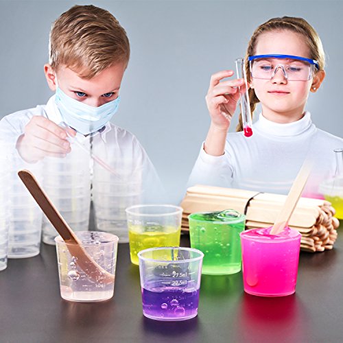 Pack de 50 vasos medidores plásticos transparentes 30 ml miniatura 5