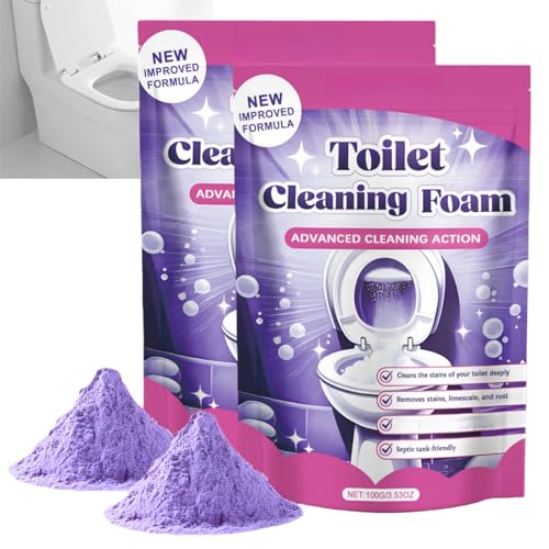 2pcs Wc Reiniger Toilet Cleaning Foam Berührungsfreie Schäumende Toilettenreinigung Beseitigt Flecken Toilettenreiniger für Strahlend Saubere Toiletten Sorgt Dafür Länger Sauber