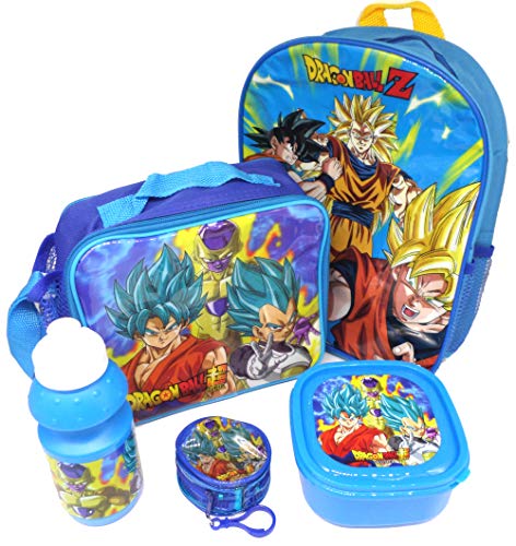 Dragon Ball Z Set De Regalo Mochila   Billetera   Bolsa Aislante   Botella Para Beber