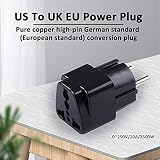 Konwerter wtyczki, AC 250 V 10A UE wtyczka europejska uniwersalna UK ES konwersja USA konwerter zasilania konwerter zasilania adapter podróżny Europa(czarny)