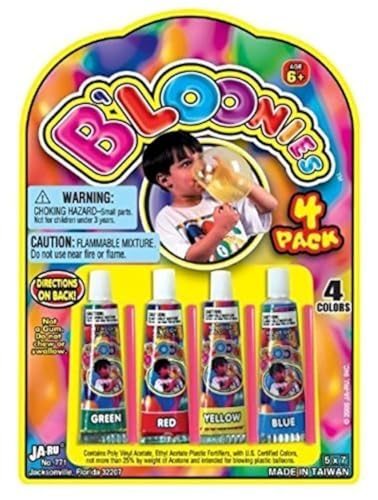 JA-RU B'loonies Plastic Balloons Variety 4 (4 Tubes in 1 Pack) 771-1C