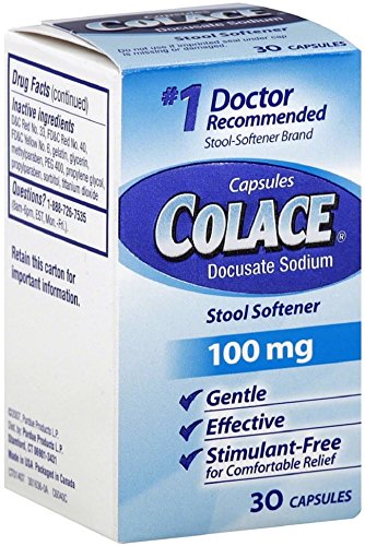 Colace Stool Softener 30 Capsules (Pack of 3) Colace Stool Softener 30 Capsules (Pack of 3)