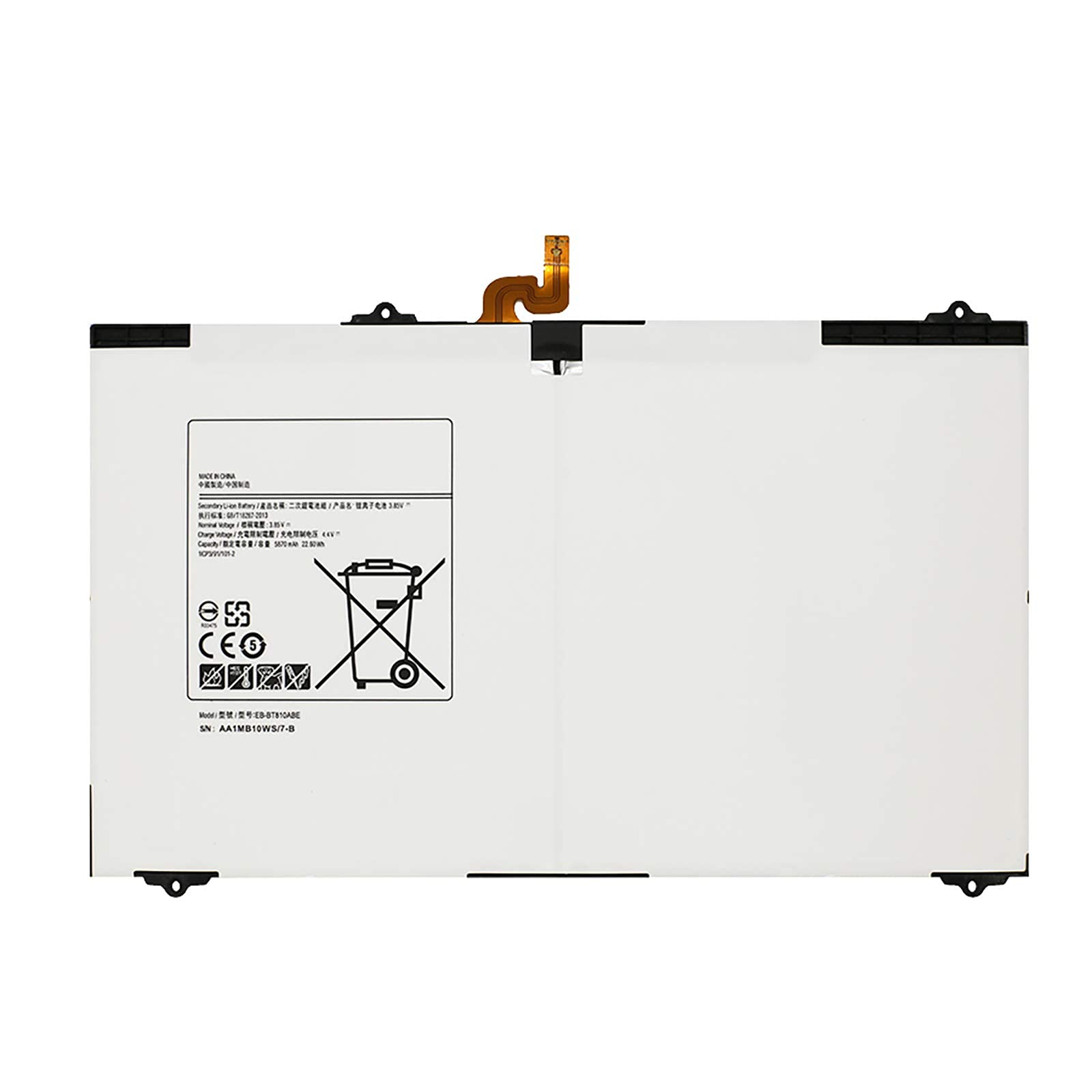 BATTERIA COMPATIBILE CON SAMSUNG GALAXY TAB S2 9.7 T815 T819 EB-BT810ABE 5870MAH CON KIT SMONTAGGIO INCLUSO