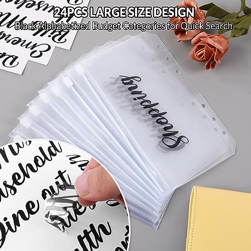 Image of SKYDUE Budget Binder, Money Saving Binder with Zipper Envelopes, Cash Envelopes and Expense Budget Sheets for Budgeting