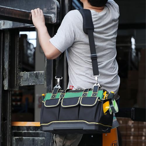Bolsa de Ferramentas Profissional Impermeável, Organizador Portátil Anti-ruptura e Anti-perfuração, Tecido Oxford e ABS, para Uso Profissional e Diário