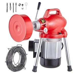 Vevor XX250W Maszyna do Czyszczenia Rur 66FT