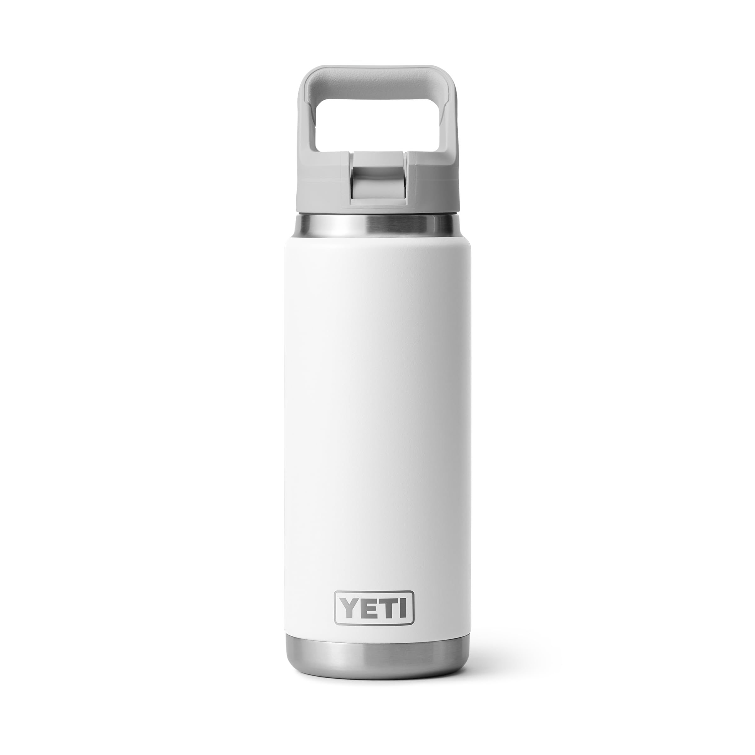Rambler 26 oz Bottle, Vacuum Insulated, Stainless Steel with Color Matching Straw Cap