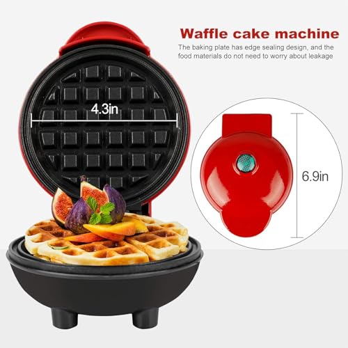AHDXKUE 3 in 1 Waffle Maker Set Mini Waffle Maker Donut Maker with Changeable Plates, Non-Stick Pancake Maker for Snack, Food, Desserts, Waffles, Sandwiches, Family - Image 3