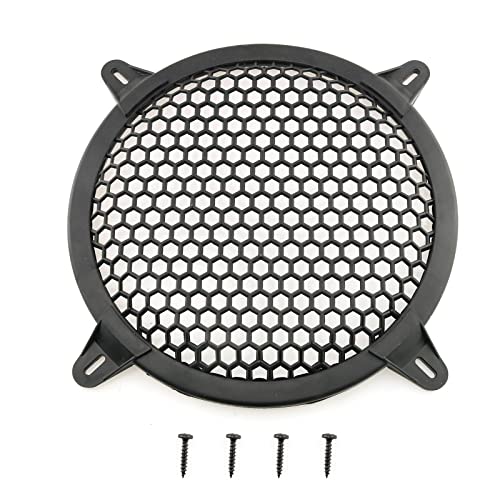 Eoutstanding ABS Plastic Grill Cover 8 Inch Hexagonal Mesh Car Audio