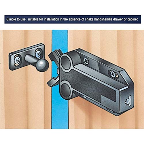 Schiebeverschlüsse, Nicht magnetischer Push-to-Open-Verschluss for Schubladen, Schränke, Druckverschlüsse