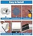 6 Inch Hooded Wall Vent Cover, Dryer Exhaust Vent Metal Mesh Cover Outside, Wall Vents Cover Cap Exterior Air Exhaust with Pest Bird Guard, Screen and Damper for Kitchen Bathroom House Range Hood HVAC