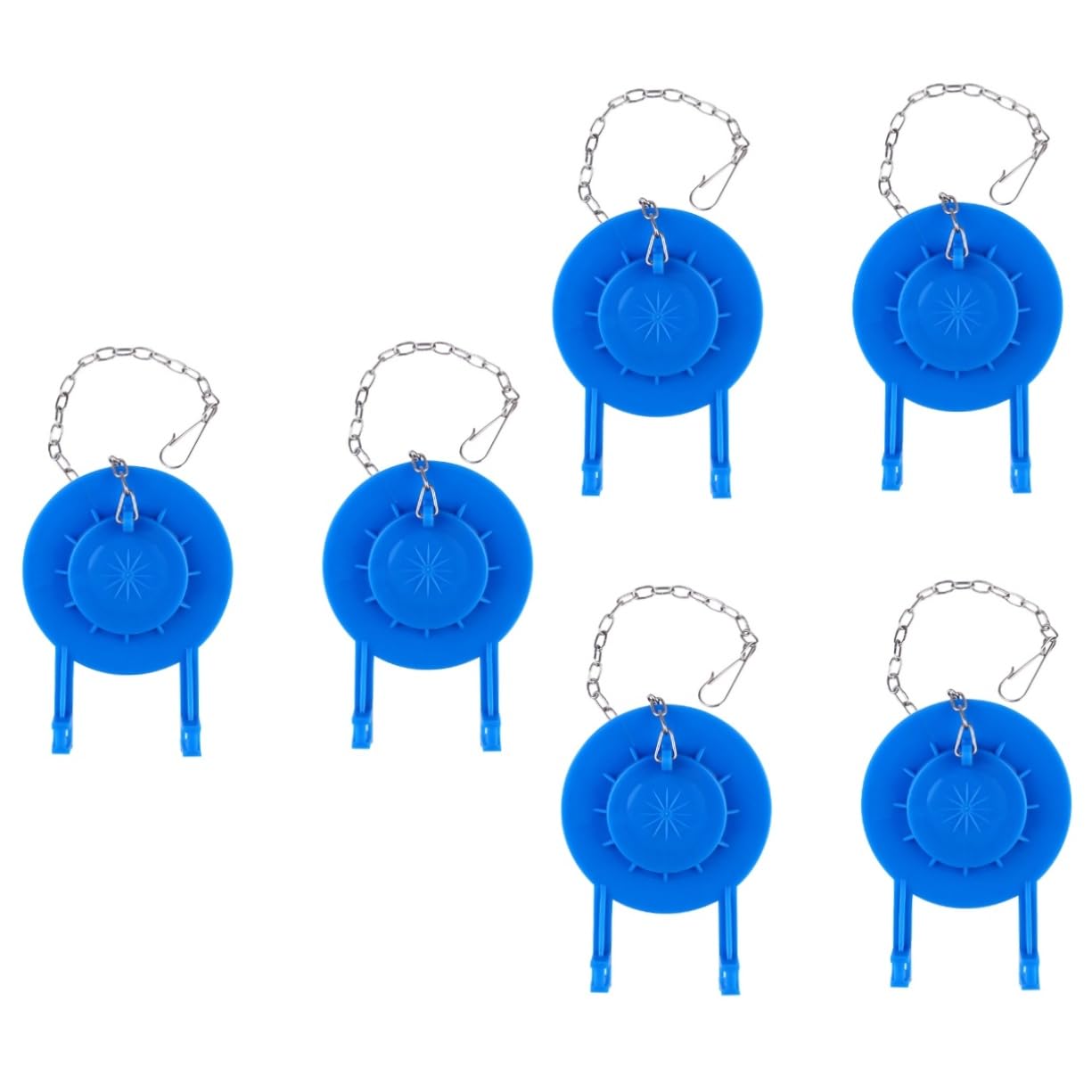 HOMSFOU 3 Sätze Toilleten Sitz Eisbecher Trendy Aufzug Schlag Abzieher Dichtung Für Spülkasten Wc Versiegelung Bündige Pvc-klappe Toiletten-pvc Undichte Prallplatte Gummi Blue 2 Stück * 3