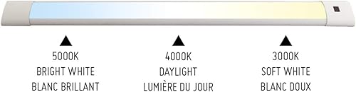 Miniatura 4 de BAZZ Luz LED integrada para debajo del gabinete con sensor de movimiento seleccionable de 18 pulgadas