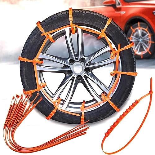 【2024改良型 】使い捨て 軽自動 車 用 タイヤチェーン 非金属 スノー チェーン 簡易チェーン 緊急脱出 すべり止め ジャッキアップ不要 簡単取付 雪道 凍結 アイスバーン スリップ 悪路 泥道 泥濘 汎用 ぬかるみ 空回り 冬の必需品 145-29