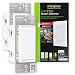 GE Enbrighten Z-Wave Plus Smart Light Dimmer 2-pack with QuickFit & SimpleWire, 3-Way Ready, Works with Alexa, Google Assistant, ZWave Hub Required, Repeater/Range Extender, White/Light Almond, 47898
