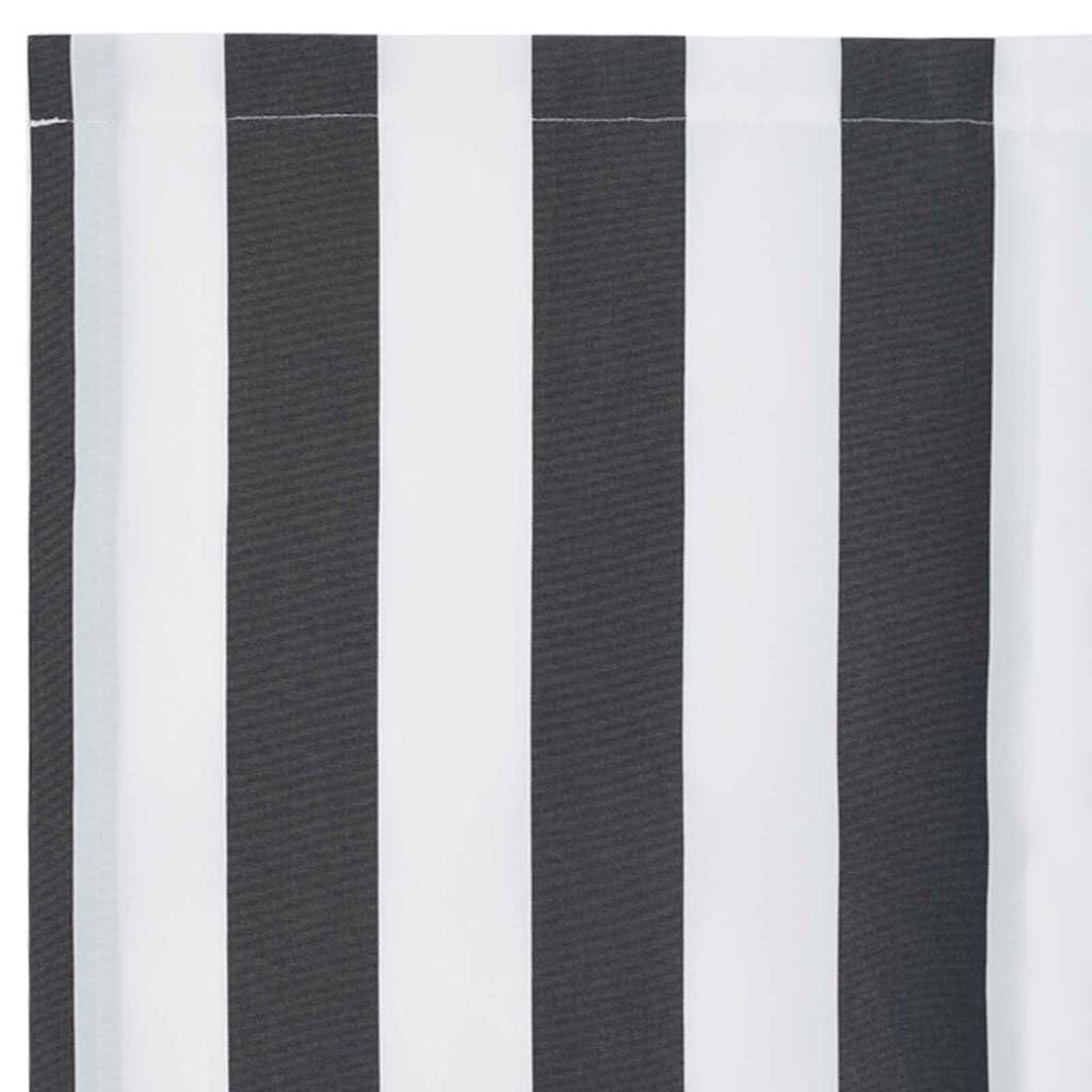 Toile de Rechange pour Store banne extérieur en Polyester Anthracite et Blanc 2,5 x 2 m avec Lambrequin pour terrasse Jardin Balcon, Protection ombrage Pluie et Vent Durable