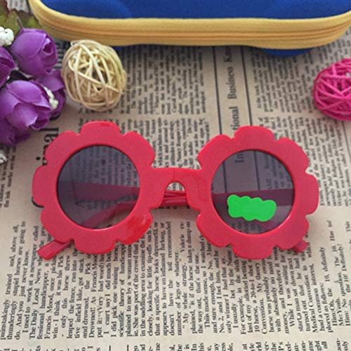 Fishyu Soleil - Gafas de Sol para niños y niñas (UV400) Rojo M