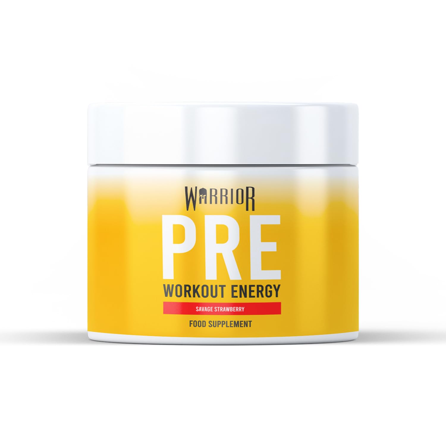 Warrior Pre Workout Powder 175g - Energy Drink Supplement for Improved Physical Performance - Contains 3g Creatine + 160mg Caffeine - Men & Women - 20 Servings (Savage Strawberry)
