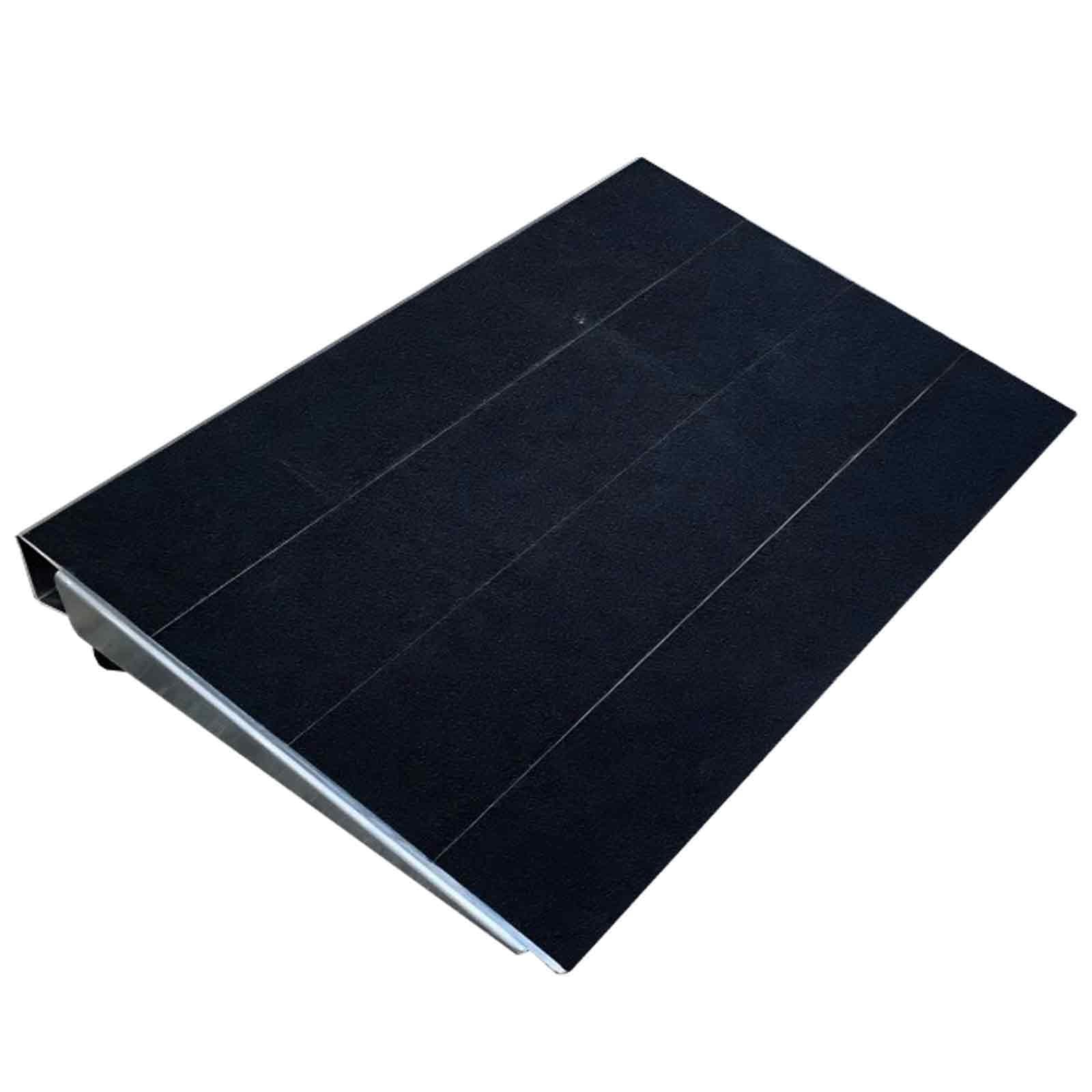 Rampa Progowa 76 cm, Antypoślizgowa, Aluminiowa, Przenośna Rampa dla Wózków Inwalidzkich, Regulowana Wysokość 6-13,5 cm, Nakładka na Rampę o Udźwigu 300 Kg