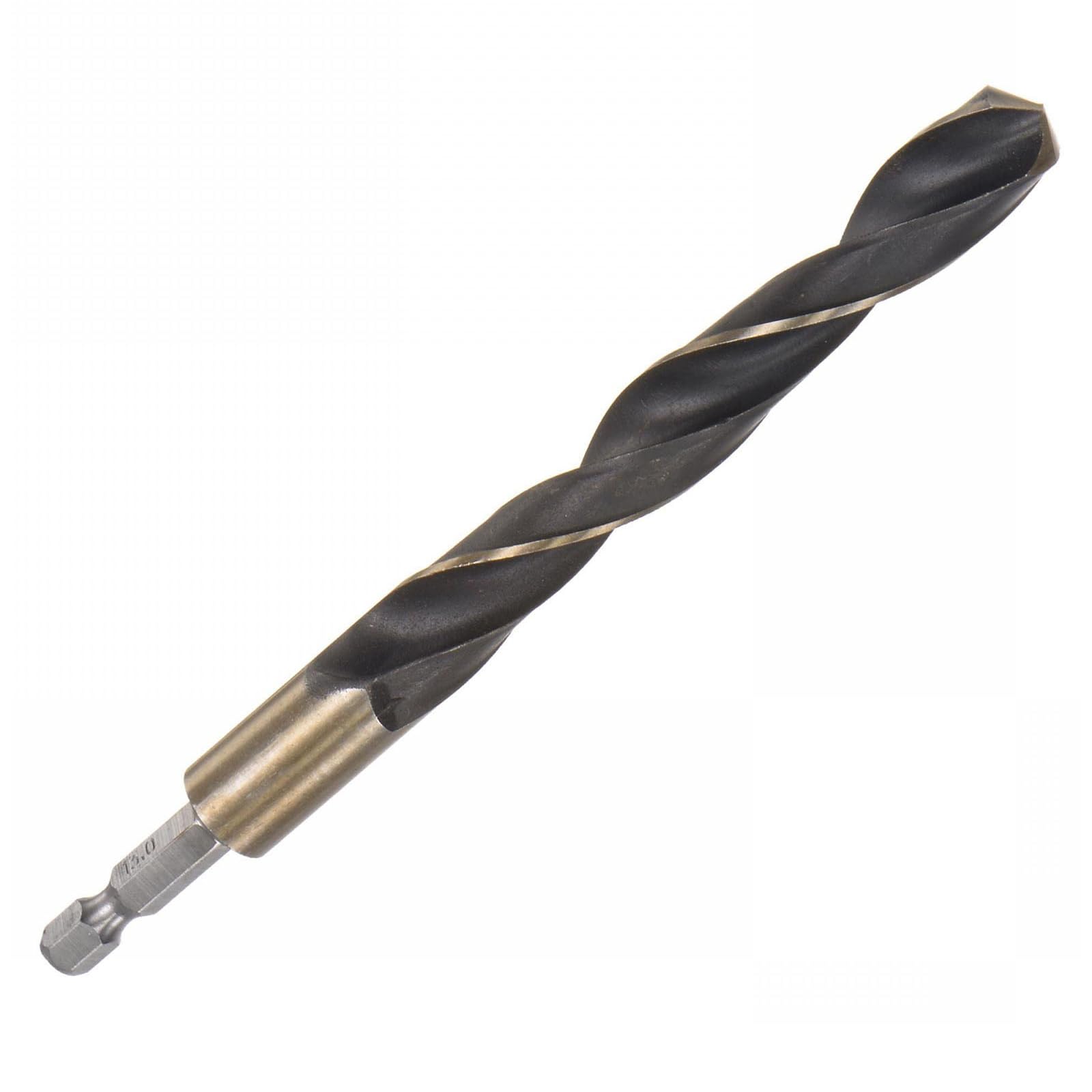 ROWORKX 13mm Twist Drill Bit – 1/4 Inch Hex Shank HSS Drill Bits – Spiral Flute 135° Split Point Bits for Wood Plastic Aluminium and Thin Metal