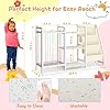 CYXPHION B1 Kids Bookshelf and Toy Storage, 3-Tier Book Shelf for Kids Rooms, Sling Baby Bookcase with Stuffed Animal Storage, Montessori Toddler Bookshelf for Nursery, Bedroom, Playroom, White #1
