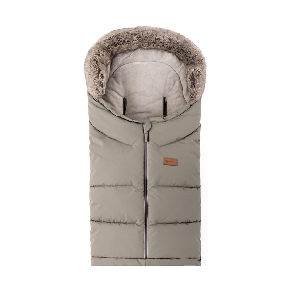 Petite&Mars Sacco nanna per passeggino Fusak 4v1 Arctic * Sacco nanna invernale per passeggino, passeggino e seggiolino auto * Warrm * Impermeabile * Antivento, Set mousse per mocha, 78/110x48cm,