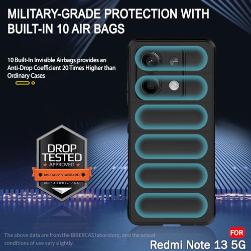 Image of TheGiftKart Liquid Silicon Back Cover Case for Mi Redmi Note 13 5G | Shockproof Military Grade Protection | Micro-Fibre Cloth On Inner Side | Anti-Slip Grip Redmi Note 13 5G Back Cover (TPU, Black)