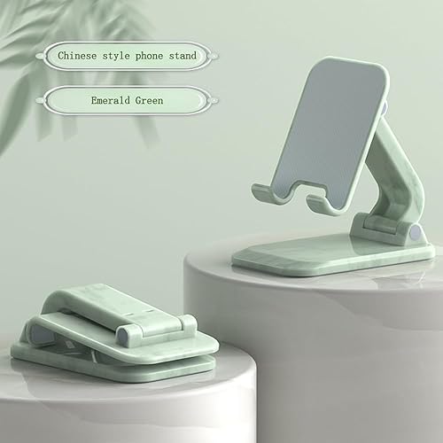 Miniatura 2 de Mayten Soporte de teléfono plegable de mármol para escritorio, soporte de teléfono de escritorio compatible con iPhone 15141312 Pro Max Plus Mini y