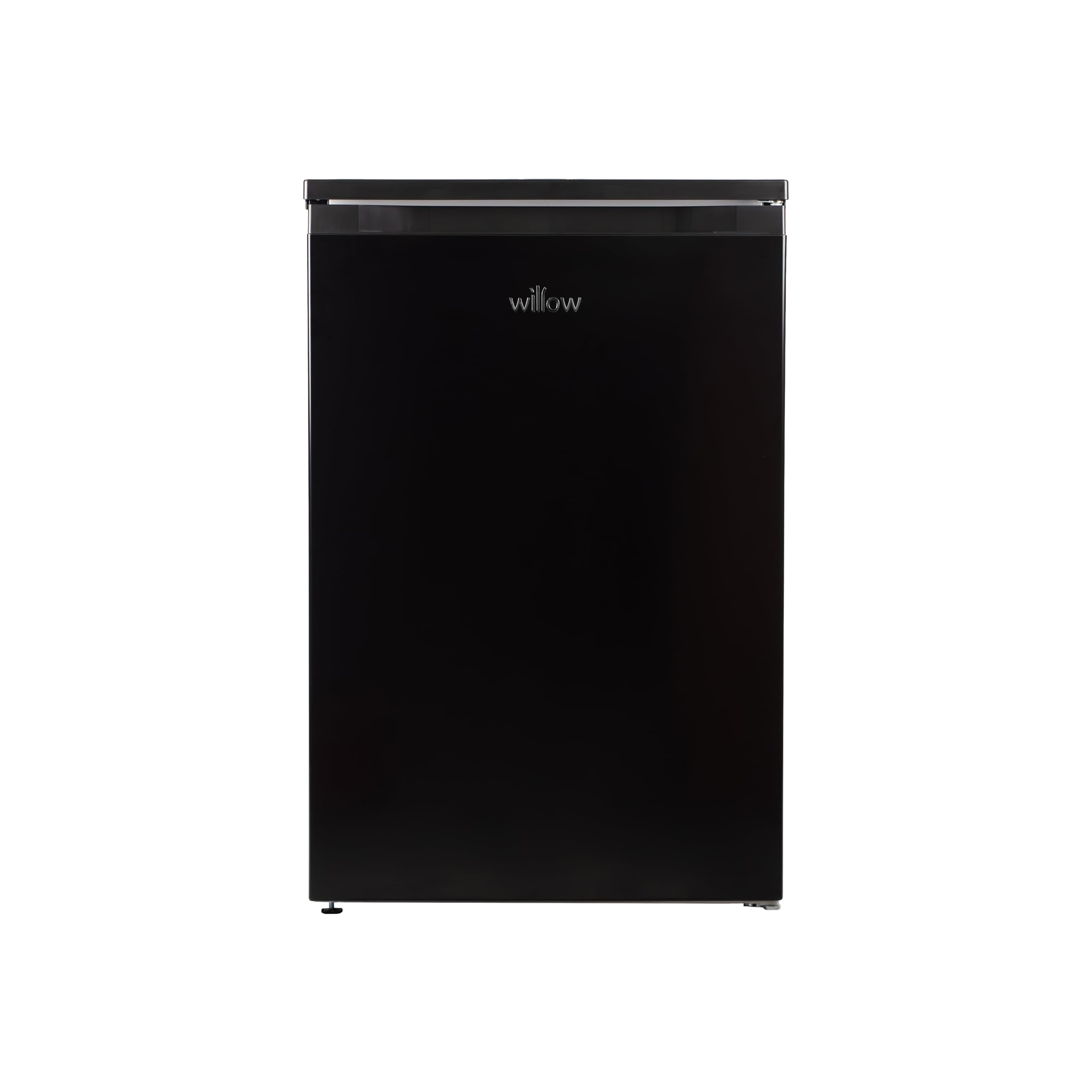 Willow WUCFZ55B 85L Small Freezer with Recessed Handle, Reversible Door, Undercounter Freezer, Adjustable Thermostat, 4* Rating - Black