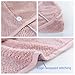 jcduydmi 2 Pack Microfiber Hair Towel Wrap for Women,Super Absorbent Hair Drying Towel- Quick Dry,Turban for All Hair Style（ Pink &Blue）