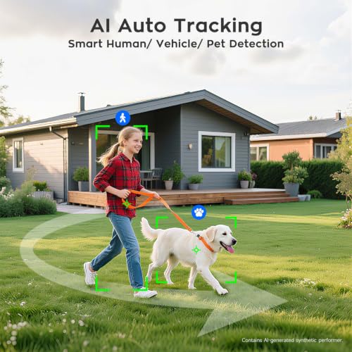 xmartO AI Tracking 2K Wireless PTZ Security Camera Kit,4‑Cam 10CH WiFi6 NVR — view 5
