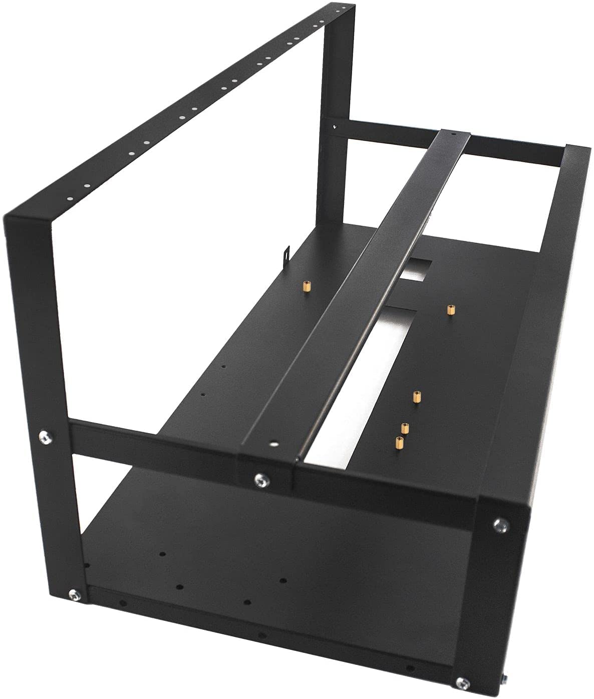 Obudowa do koparki 8 GPU, Obudowa do koparki z antystatycznymi paskami, Otwarta obudowa komputera na ATX/BTX/Flex/ITX/Micro ATX, Obsługa 4 x 12 cm Wentylator (Tylko rama) (8GPU)