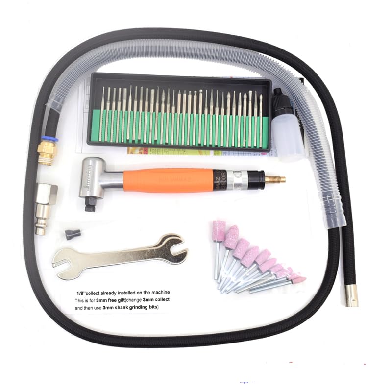 Pneumatic Micro Grinder Angle 90 Degree 3mm 1/8 Air Micro Die