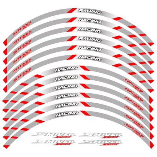 Bandes réfléchissantes haut de gamme roues Aprilia Shiver 750 stickers étanches