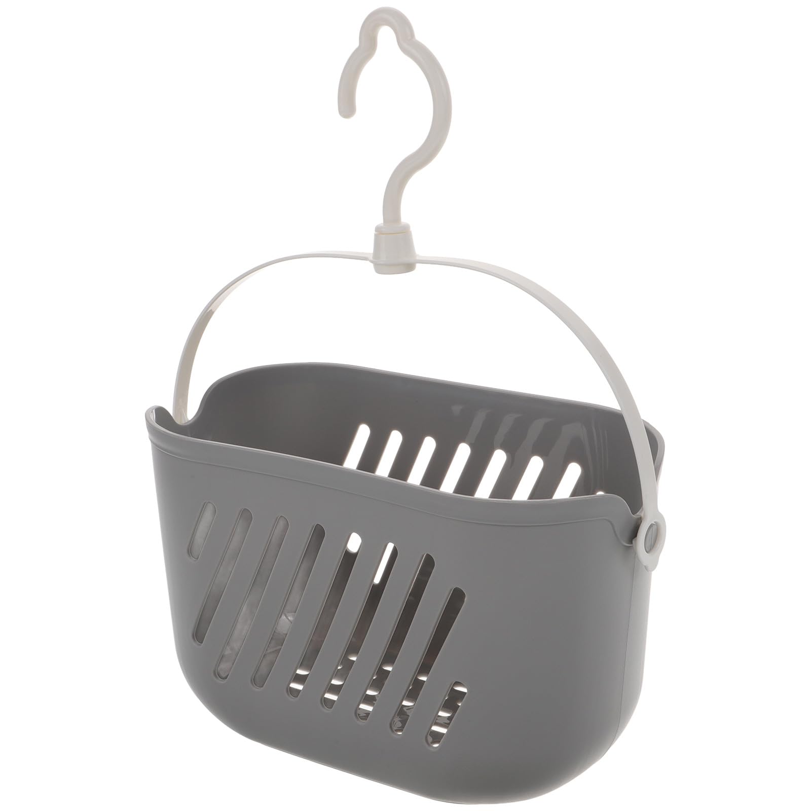 HAKIDZEL Bathroom Shower Basket Hanging Organizer Plastic Shower Storage Caddy with Hook for Cleaning Supplies and Toiletries Gray