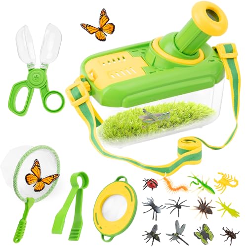 Funsland Forscherset für Kinder ab 4, Entdecker Set mit Insekten...
