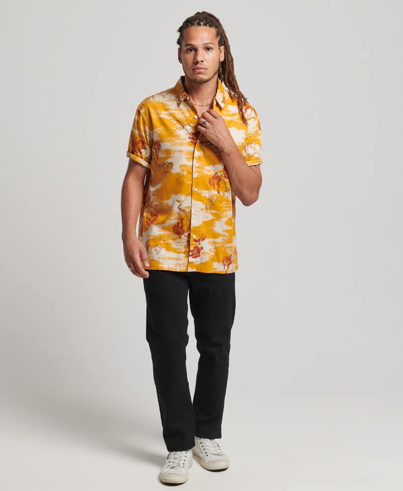Superdry Herren Kurzärmeliges Hawaiihemd