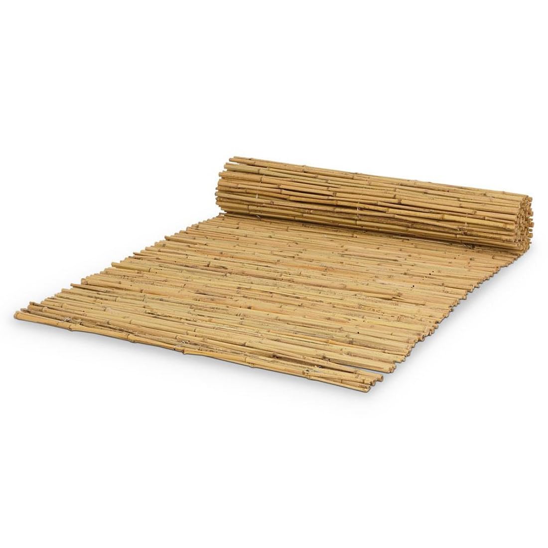 Acomoda Textil – Valla Natural Cañizo de Bambú Partido para Ocultación y Decoración de Ambientes. Rollo Protector Visual y Privacidad para Balcón, Jardín y Patio. (1x3 metros)