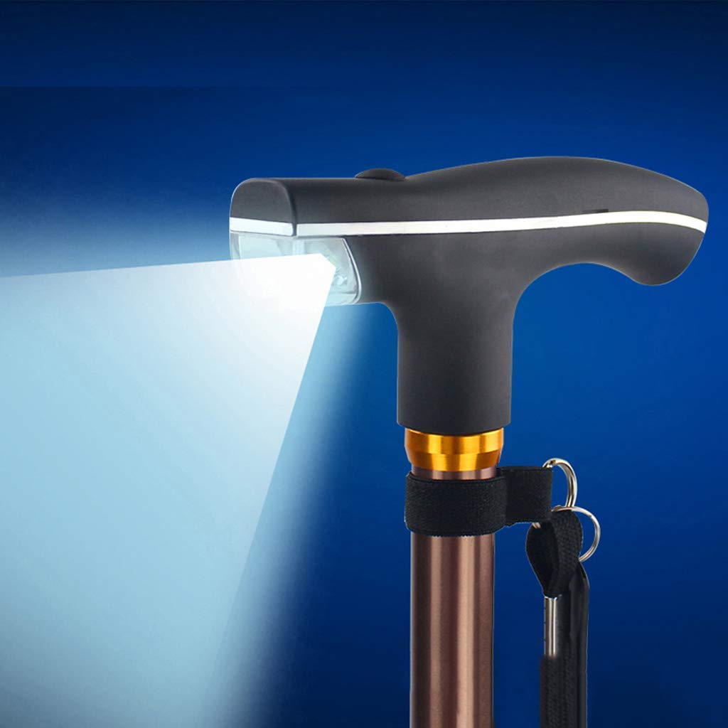 Bastone da Passeggio per Uomo, Donna, Alluminio Antiscivolo Regolabile, Leggero e Resistente, ausilio per la deambulazione Flessibile e Durevole, Portatile per Viaggi, stampelle Times