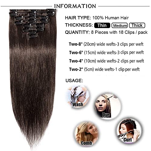 Elailite Extension Capelli Veri Clip 20cm (45 gr)