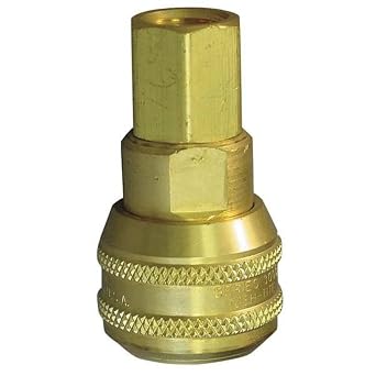 Eaton Hansen 3000 Brass 3000/4000/5000/6000 Series Industrial Interchange, Coupler Socket, 1/4" Body Size x 1/4" NPT Female